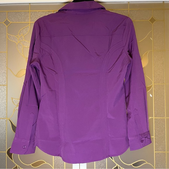 Back to Basic Couture Long Sleeve Purple Button Down Dress Shirt, NWOT - Picture 6 of 12